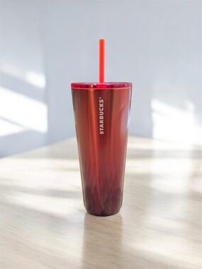 Starbucks Red Ombre Stainless Steel Tumbler